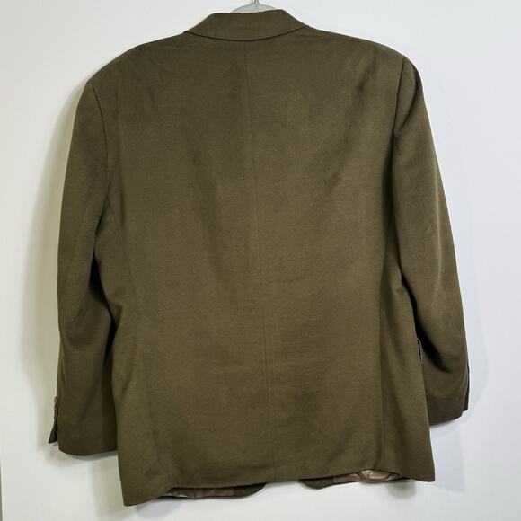 Vintage Brandini for Filene’s Olive Green 3 Button Blazer Jacket 40S - Picture 5 of 11